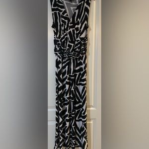 INC black & white maxi dress XL